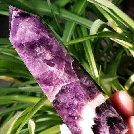 Natural Amethyst Healing Crystal Wand - Project Yourself