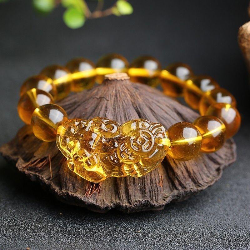 natural citrine bracelet