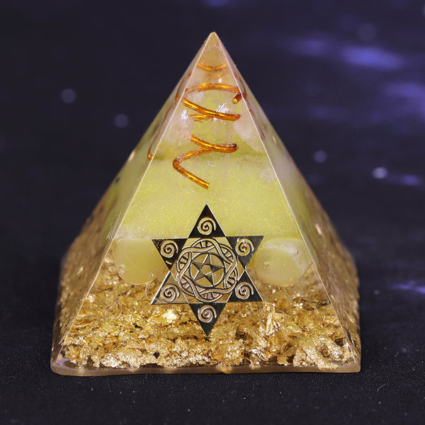 Wealth and Prosperity Ceregat Orgonite Pyramid - Project Yourself