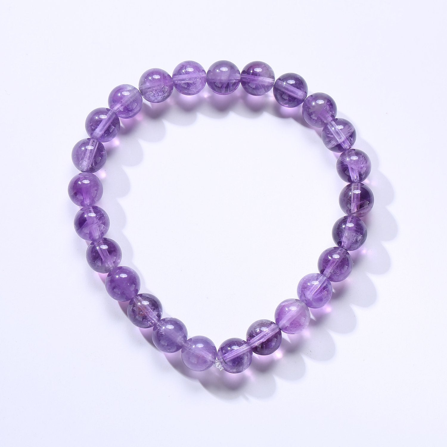 Download Natural Amethyst Quartz Crystal Beads Bracelet - Project Yourself