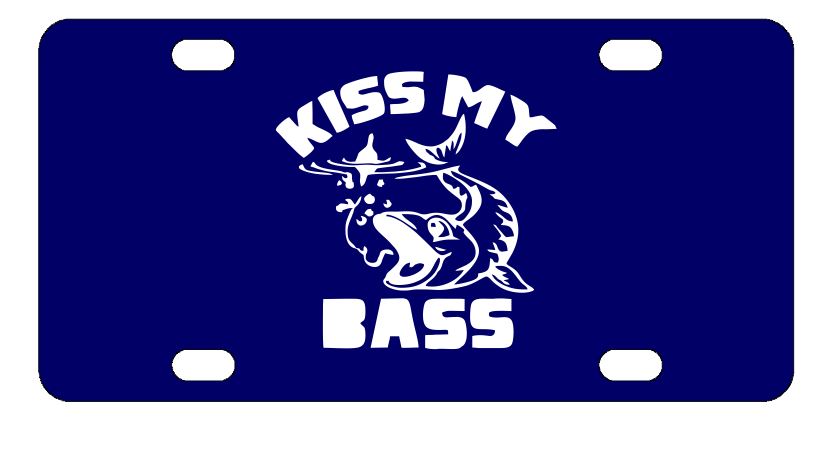 Kiss My Bass License Plate | Custom Creations