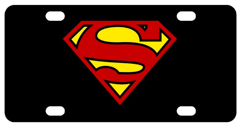 License Plates | Superman logo | Custom Creations