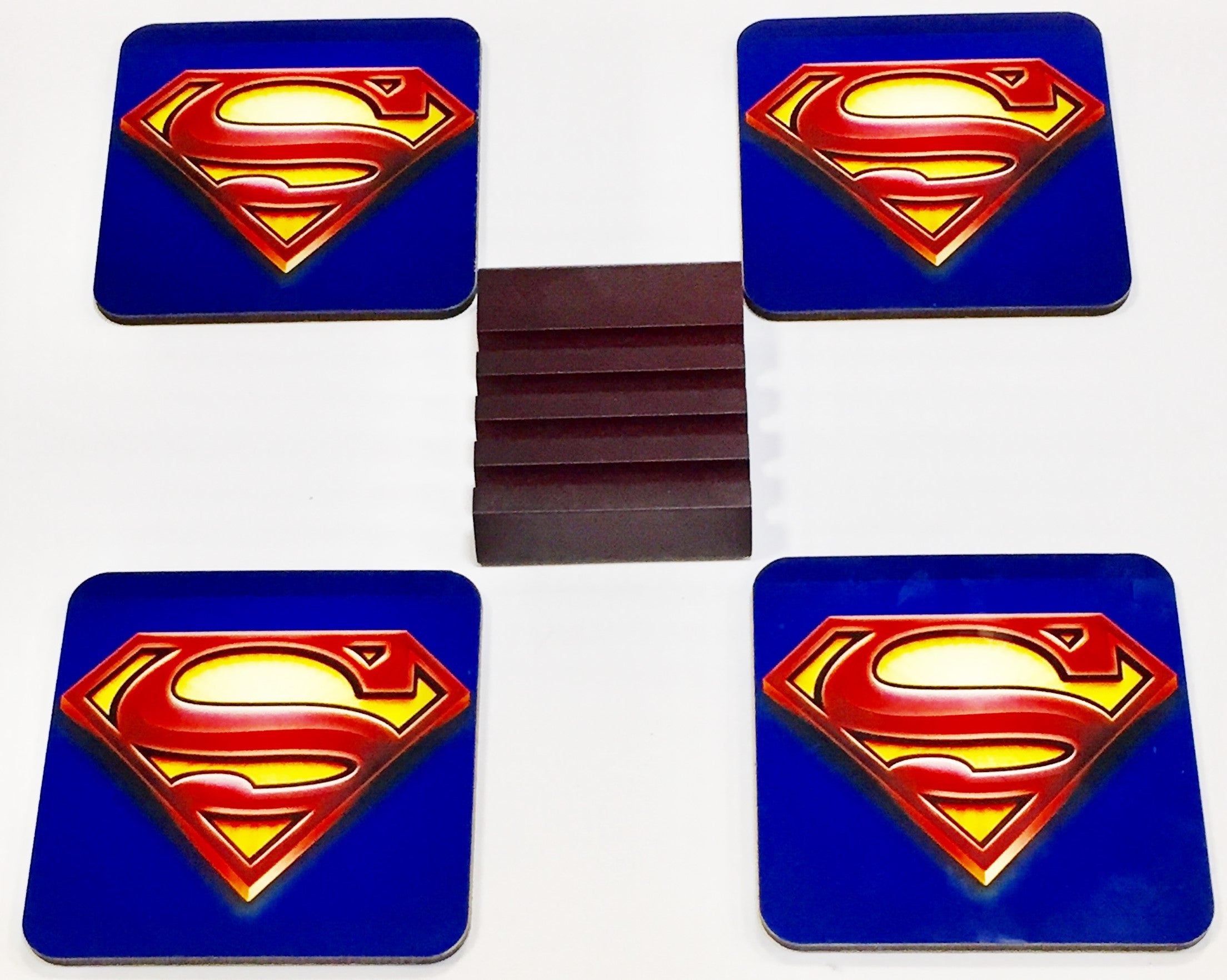 superman drink coasters