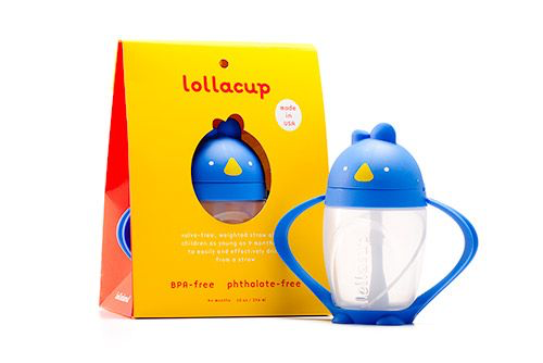 Lollacup Straw Sippy Cup - Brave Blue