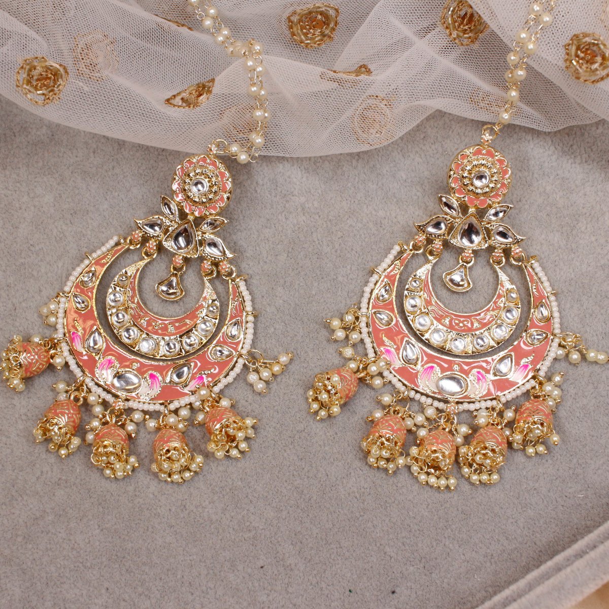 Buy Swati Pravin Zaveri Gold Metal Jhumki Earrings For Women Online at Best  Prices in India - JioMart.