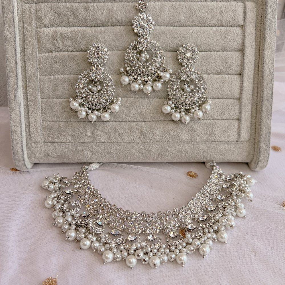 Meera Necklace set - Rose Gold – SOKORA JEWELS