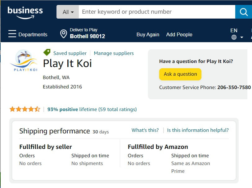 Play It Koi Amazon Reviews