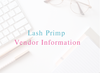 Lash Primp Vendor