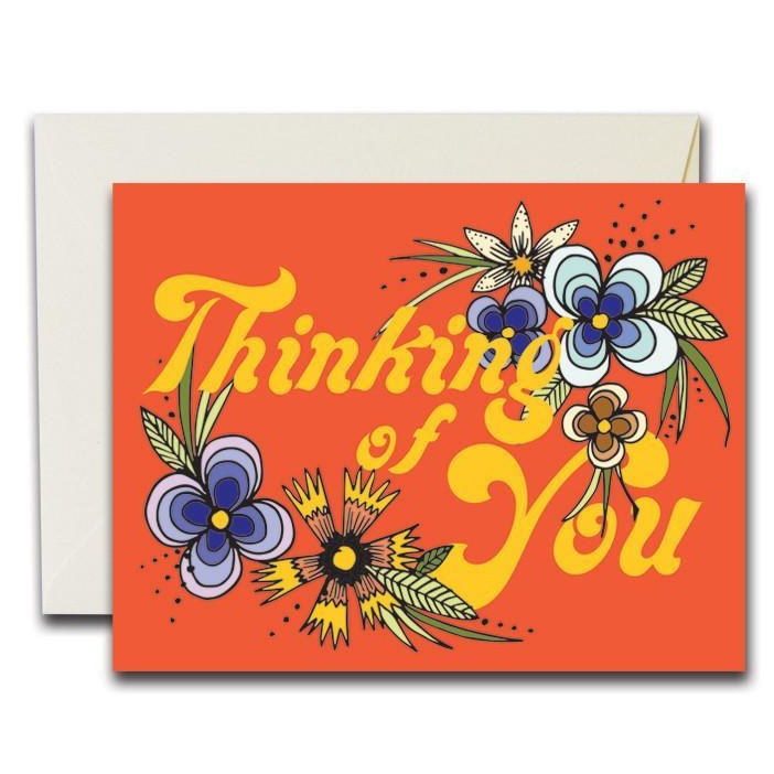 Thinking Of You Florals Card
