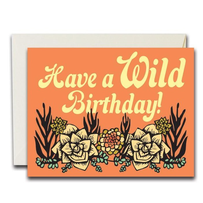 HBD Wild Succulents Card