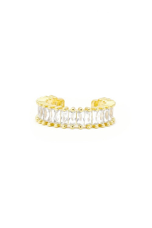 Gold Cubic Zirconia Band Ring