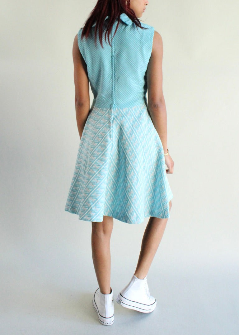 Vintage Patterned Dress D0356