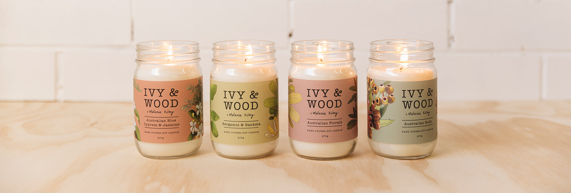 Ivy & Wood candles