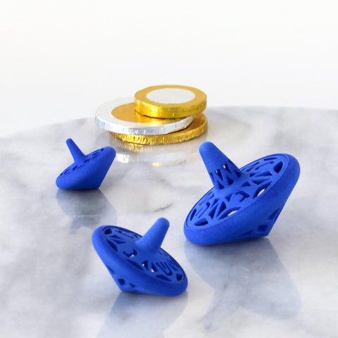 Father's day gift idea - Nesting spinning tops - for technology fan fathers - these dreidels are 3D printed!