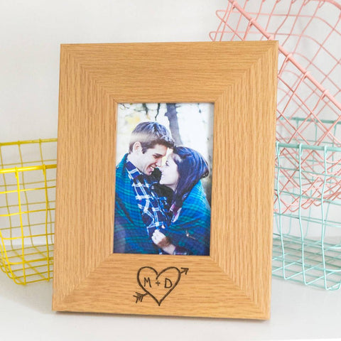 valentines gift ideas carved heart photo frame