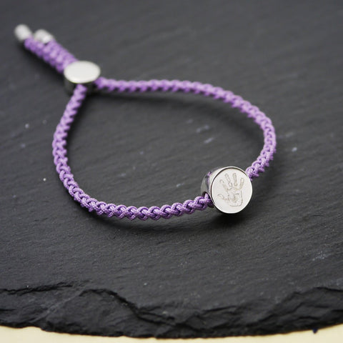 Christmas gift ideas for women, personalised handprint friendship bracelet 
