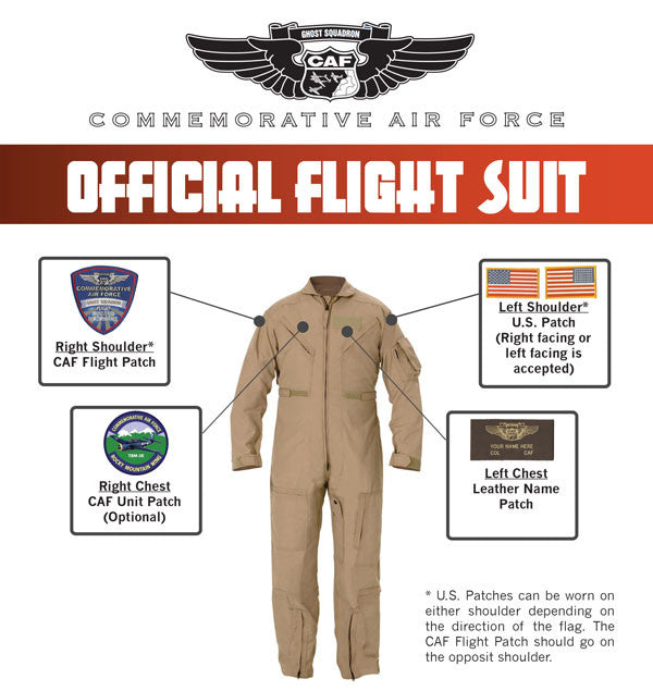 Nomex Flight Suit Size Chart