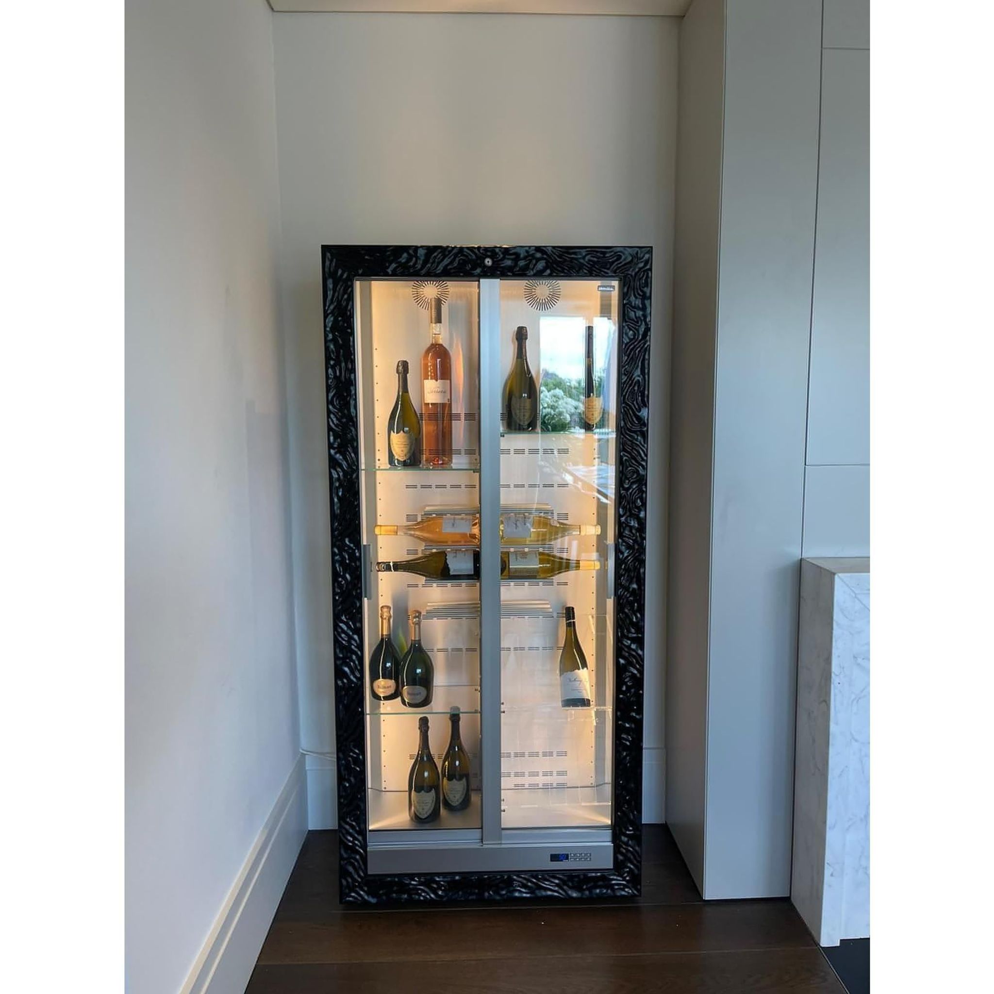 Wine cabinet clearance display