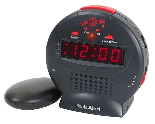 sonic bomb alarm clock troubleshooting