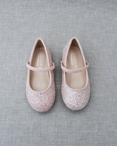 Amazon.com | Furdeour Girls Flats Shoes High Heels Champagne Toddler for  Wedding Party Flower Girl Size 9(3201Cham 9) | Flats