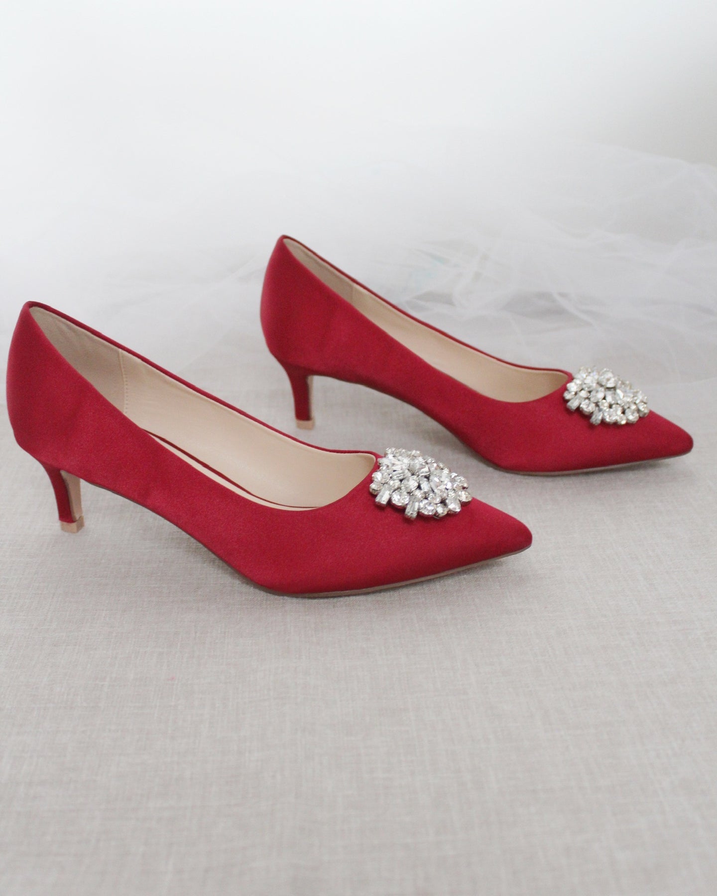 Buy Red Swarovski and Pearl Wedding Heels Pearl Wedding Shoes Red Swarovski  Crystal and Pearl Bridal Clutch Red Bridal Heels Online in India - Etsy