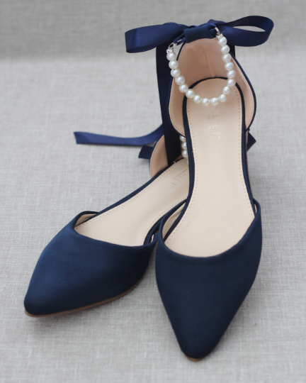 ankle tie flats