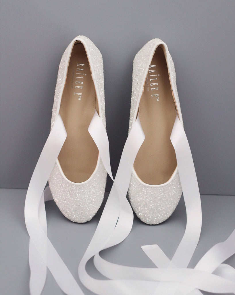 white lace slip on shoes