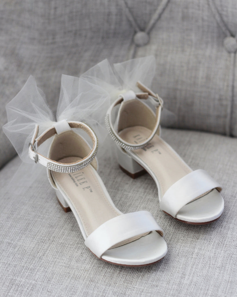 ivory block heel shoes