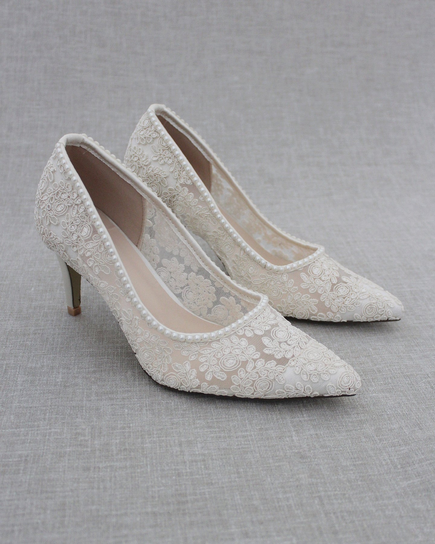 Women Off White, Ivory Wedding Shoes, Bridesmaids Shoes, Glitter Flats ...