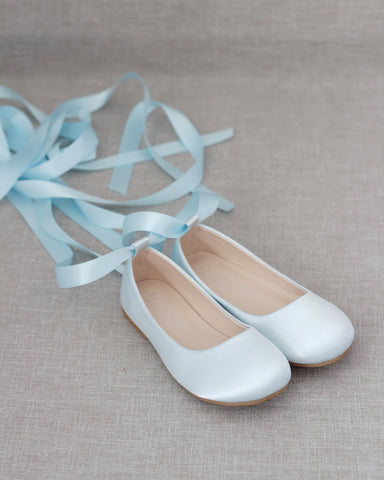 light blue ballet slippers