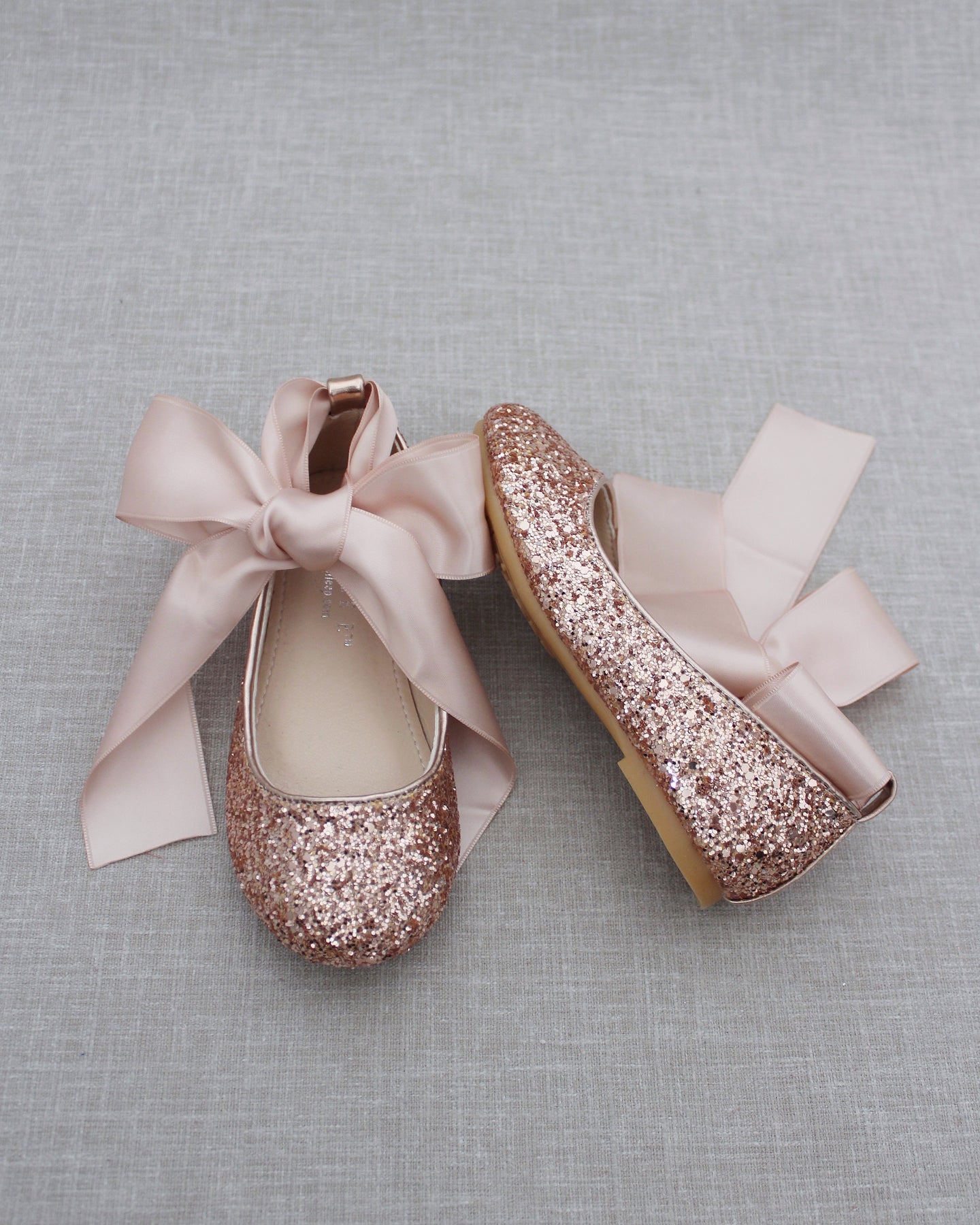 Girls Rose Gold Shoes For Kids - Ballet flats, Maryjane and Heels ...