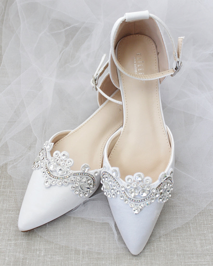 flats with rhinestones