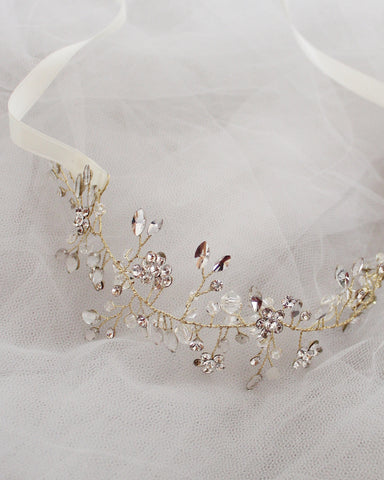 Pearl Bridal Headband  Pearl Headpiece, Classic Hair Piece – AMYO Bridal