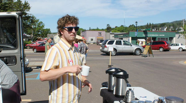 Josh at Farmer's Market