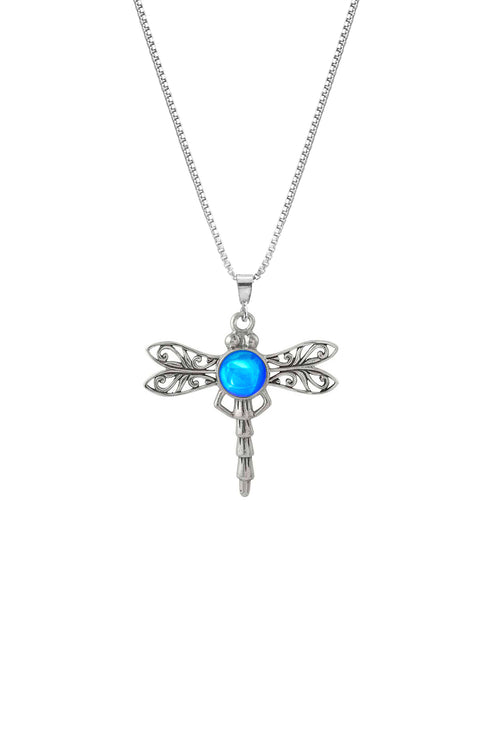 Wisdom, Luck, & Victory Sterling Silver Dragonfly Necklace – Ornata