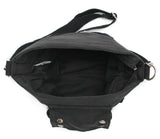 Vintage One-pocket Canvas Shoulder Bag in Color Black