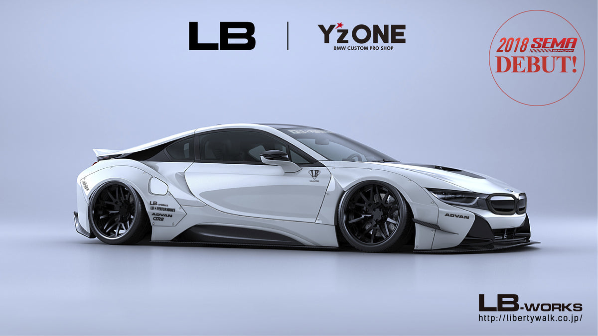 LB  WORKS × Yz one BMW i8 Complete Body Kit  Static 