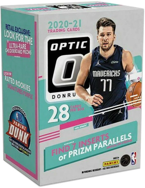 2020-2021 Panini Donruss Optic Basketball Blaster Box - 28 Cards