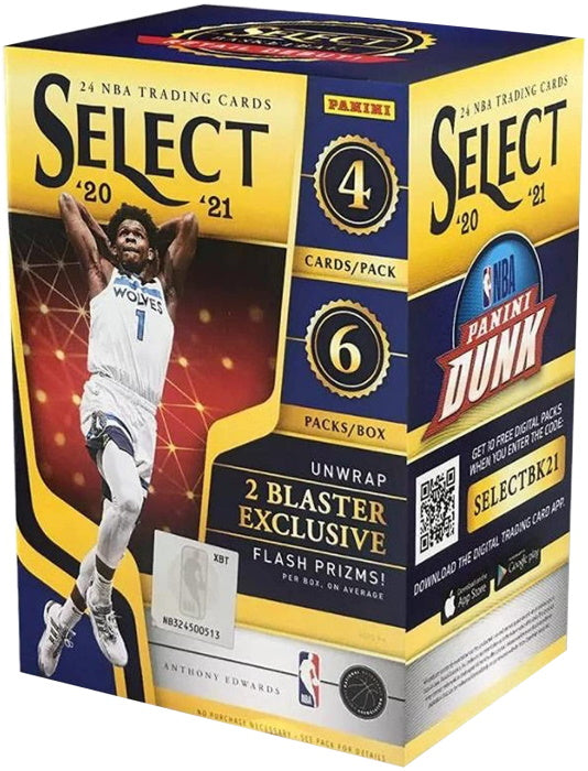 2020/2021 Panini Select NBA Basketball Blaster Box - 6 Packs