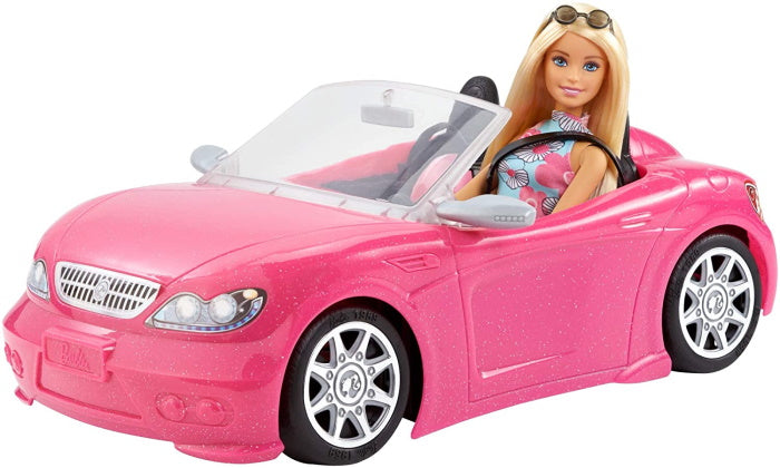 Barbie Convertible Vehicle and Doll Pack