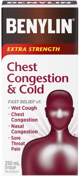 Benylin Extra Strength Chest Congestion and Cold Syrup - 250mL