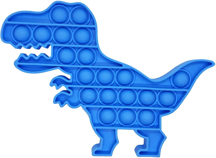 Blue Dinosaur Push Pop Bubble Fidget Toy