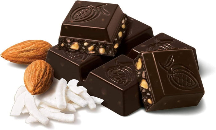 ChocXO ChocKETO Dark Chocolate Coconut Snaps with Almonds and Sea Salt - 420g  / 14.8 Oz