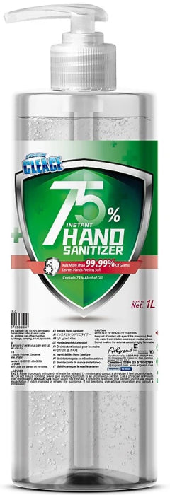 Cleace 75% Alcohol Hand Sanitizer - 1L