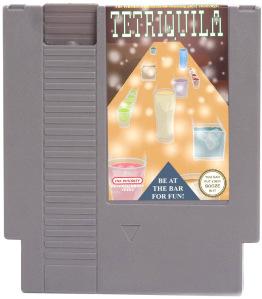 Concealable NES Entertainment Flask - Tetriquilla