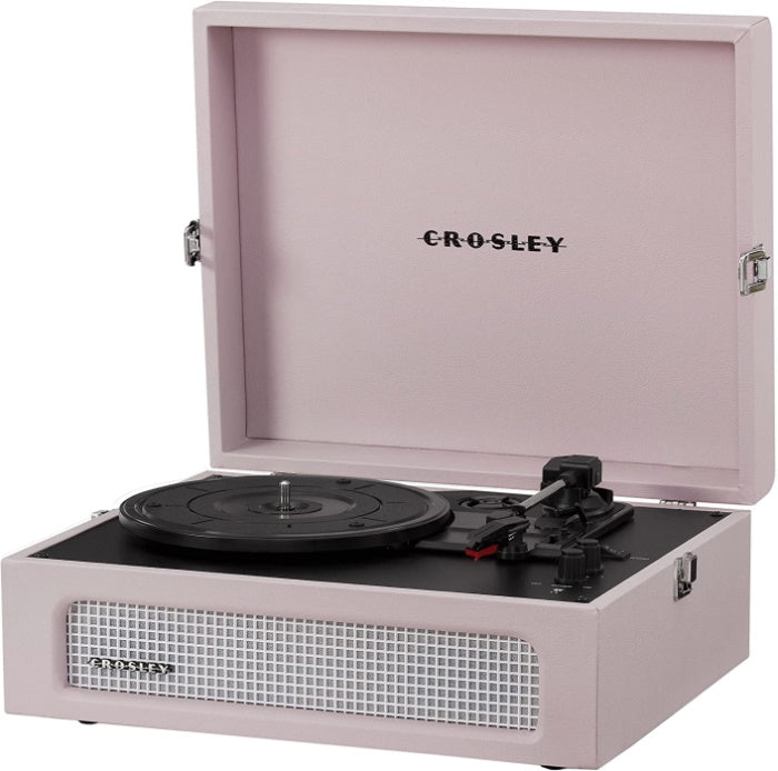 Crosley Voyager Vintage 3-Speed Bluetooth In/Out Vinyl Record Player Turntable - Amethyst - CR8017B-AM