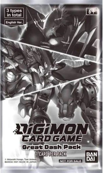 Digimon Card Game: Great Dash Pack - 1 Card Per Pack