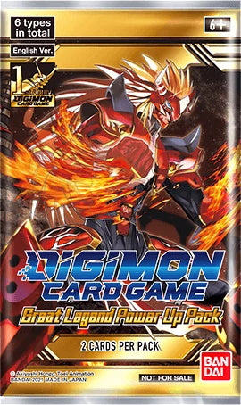 Digimon Card Game: Great Legend Power Up Pack - 2 Cards Per Pack