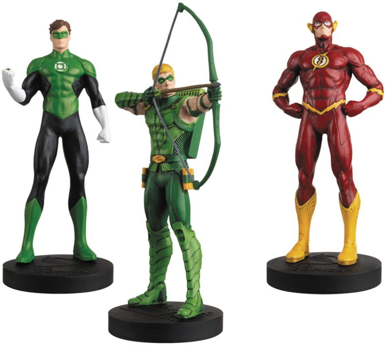 Eaglemoss DC  Masterpiece Collection: Justice League Figurine Set- Flash, Green Lantern, Green Arrow