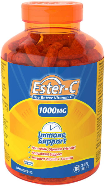 Ester-C 1000mg Vitamin C Tablets - 180-Count